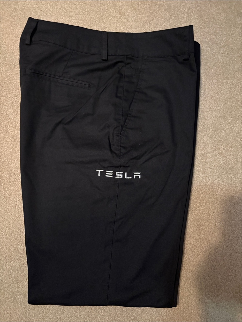 Tesla Men's Black Straight-Leg Tech Pants